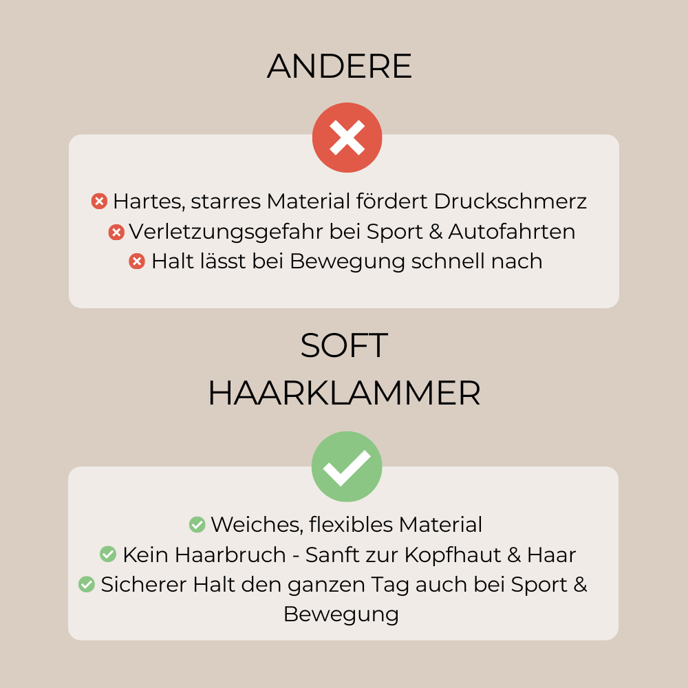 Soft Haarklammer Classic